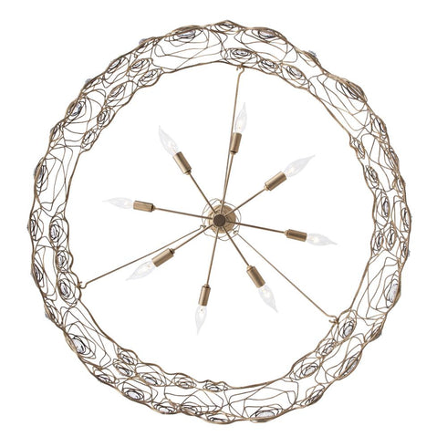 Varaluz Ethereal Rose 8 Light Chandelier in Havana Gold Ombre Model: 500C08HGOB