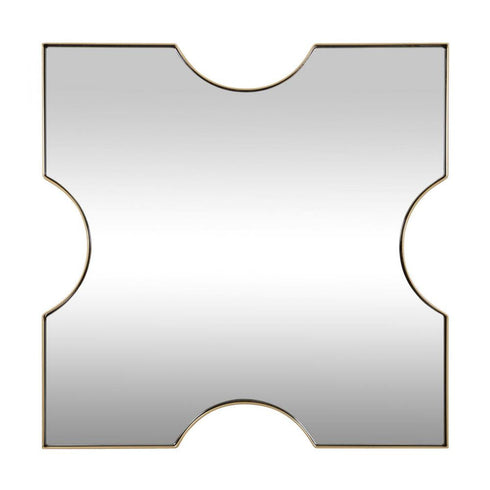 Varaluz Extra 30x30 X Frame Mirror Gold Model: 4DMI0151
