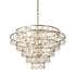Varaluz Fleur 10 Light Chandelier French Gold Model: 386C10FG