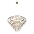 Varaluz Fleur 10 Light Chandelier French Gold Model: 386C10FG