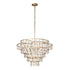Varaluz Fleur 10 Light Chandelier French Gold Model: 386C10FG