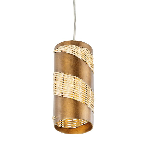 Varaluz Flow 1 Light Cylinder Mini Pendant Baguett Model: 240M01BTR