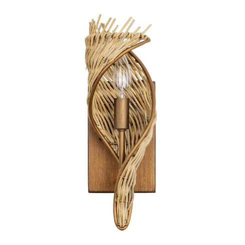 Varaluz Flow 1 Light Left Sconce Baguett Natural Model: 240K01BTR