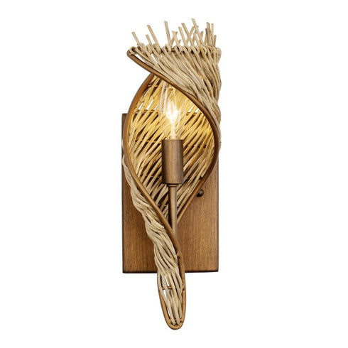 Varaluz Flow 1 Light Right Sconce Baguett Natural Model: 240K01RBTR