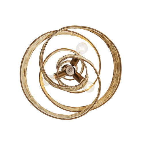 Varaluz Flow 3 Light Twist Pendant Baguett Natural Model: 240P03BTR