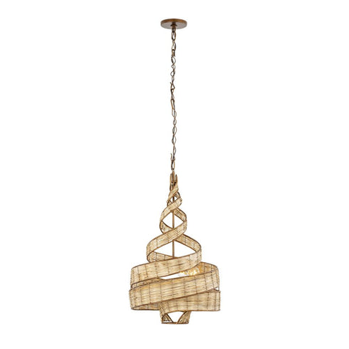 Varaluz Flow 3 Light Twist Pendant Baguett Natural Model: 240P03BTR
