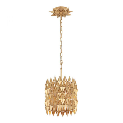 Varaluz Forever 1 Light Pendant French Gold Model: 342M01FG