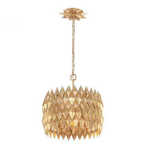 Varaluz Forever 4 Light Pendant French Gold Model: 342P04FG
