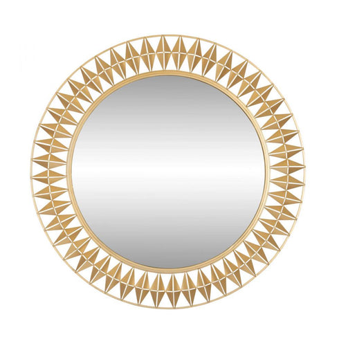 Varaluz Forever Round Mirror French Gold Model: 342A01FG