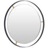 Varaluz Framed 20 In Round Wall Mirror Black Model: 610000