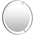 Varaluz Framed 20 In Round Wall Mirror Black Model: 610000