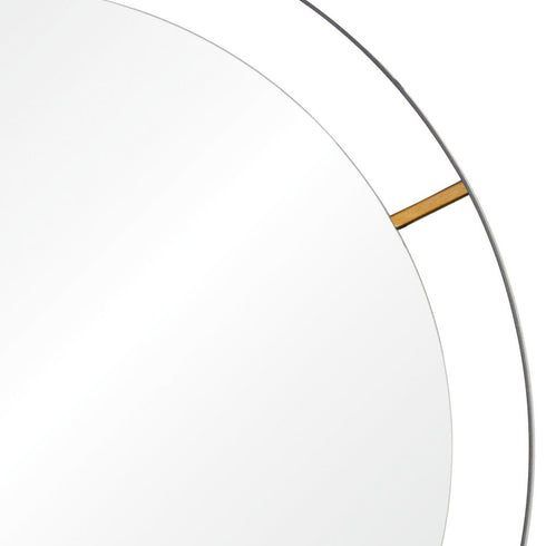Varaluz Framed 20 In Round Wall Mirror Black Model: 610000