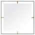 Varaluz Framed 20 In Square Wall Mirror Black Model: 610020