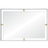 Varaluz Framed 20x30 Rectanglular Wall Mirror Black Model: 610030