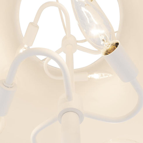 Varaluz Giustino 6 Light Floor Lamp in Matte White Model: 504L06MW