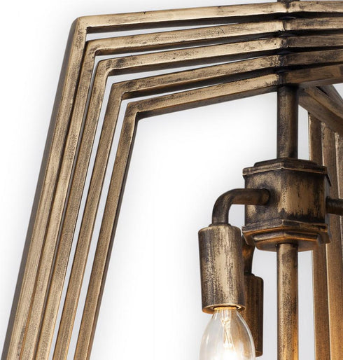 Varaluz Gymnast 6 Light Foyer Pendant in Havana Gold Model: 262F06HG