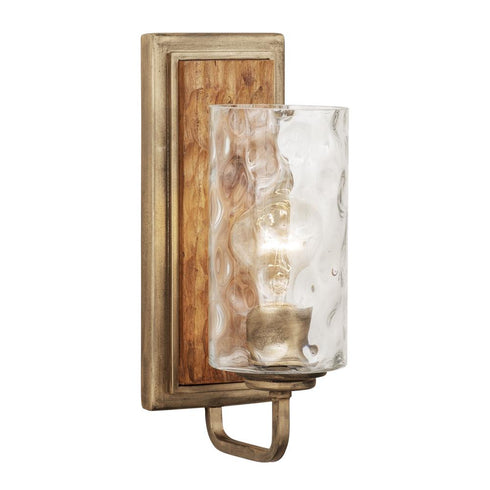 Varaluz Hammer Time 1 Light Sconce in Havana Gol Cinnamon Model: 371W01HGC