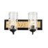 Varaluz Hammer Time 2 Light Bath Carbo French Gold Model: 371B02CBFG