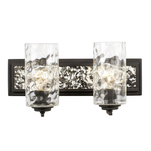 Varaluz Hammer Time 2 Light Bath Carbo Polished Model: 371B02CBPS