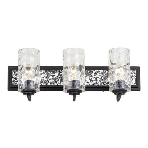 Varaluz Hammer Time 3 Light Bath Carbo Polished Model: 371B03CBPS