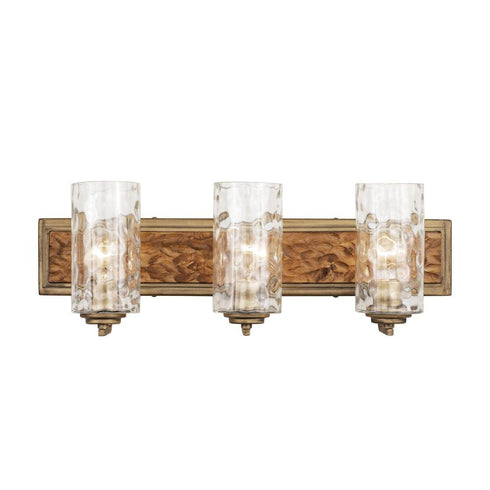 Varaluz Hammer Time 3 Light Bath Havana Gol Model: 371B03HGC