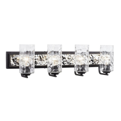 Varaluz Hammer Time 4 Light Bath Carbo Polished Model: 371B04CBPS