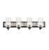 Varaluz Hammer Time 4 Light Bath Carbo Polished Model: 371B04CBPS
