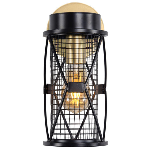 Varaluz Harlequin 1 Light Bath Fixture in Warm Bronze/Gold Finish Model: 612630
