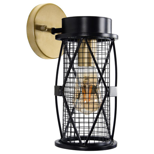 Varaluz Harlequin 1 Light Bath Fixture in Warm Bronze/Gold Finish Model: 612630