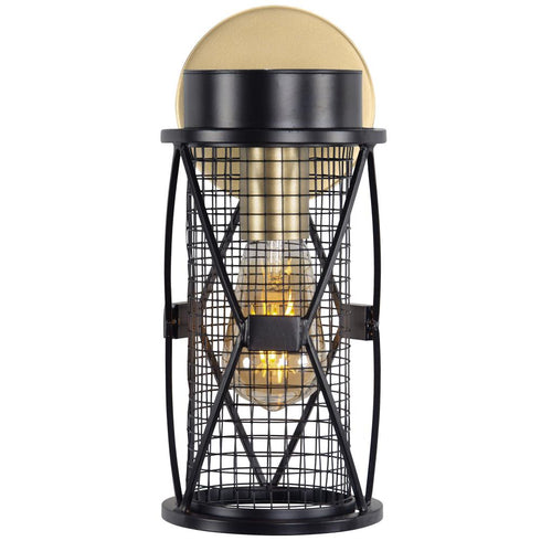 Varaluz Harlequin 1 Light Bath Fixture in Warm Bronze/Gold Finish Model: 612630