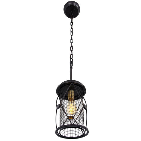 Varaluz Harlequin 1 Light Pendant in Warm Bronze/Gold Finish Model: 612610