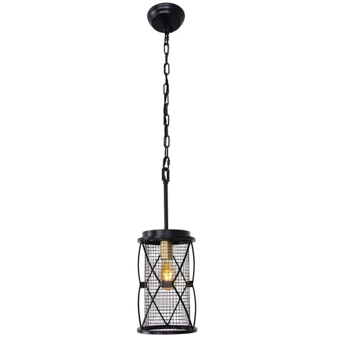 Varaluz Harlequin 1 Light Pendant in Warm Bronze/Gold Finish Model: 612610
