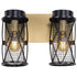 Varaluz Harlequin 2 Light Bath Fixture in Warm Bronze/Gold Finish Model: 612640