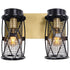 Varaluz Harlequin 2 Light Bath Fixture in Warm Bronze/Gold Finish Model: 612640
