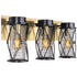 Varaluz Harlequin 3 Light Bath Fixture in Warm Bronze/Gold Finish Model: 612650