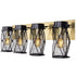 Varaluz Harlequin 4 Light Bath Fixture in Warm Bronze/Gold Finish Model: 612660