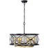 Varaluz Harlequin 6 Light Pendant in Warm Bronze/Gold Finish Model: 612620