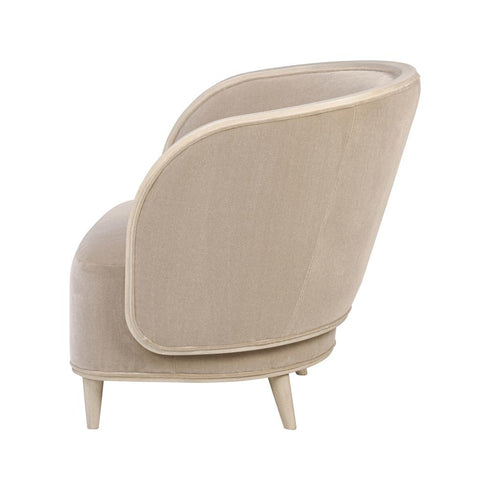 Varaluz Hayworth Accent Chair Ash Blon Mushroom Mohair in Ash Blond/Mushroom Mohair Finish Model: 510CH28A