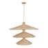 Varaluz Hilton Head 15 Light 3 Tier Pendant French Gol Natural Seagrass in French Gold/Natural Seagrass Finish Model: 502P15FGN