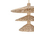 Varaluz Hilton Head 15 Light 3 Tier Pendant French Gol Natural Seagrass in French Gold/Natural Seagrass Finish Model: 502P15FGN