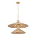 Varaluz Hilton Head 9 Light 2 Tier Pendant French Gol Natural Seagrass in French Gold/Natural Seagrass Finish Model: 502P09FGN