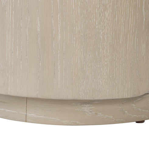 Varaluz Hutton Ottoman Ashe Blonde Oa Ecru in Ashe Blonde Oak/Ecru Finish Model: 513CH17B