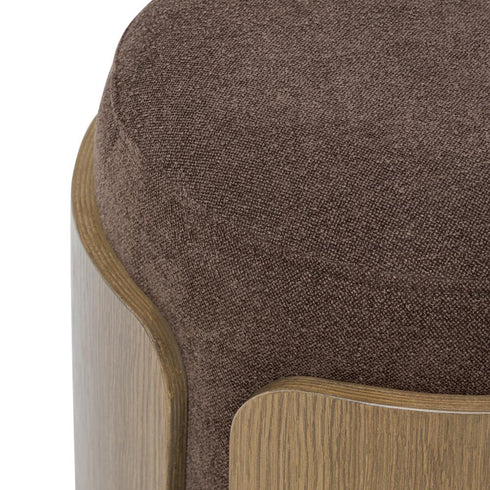 Varaluz Hutton Ottoman Harvest Oa Chocolate in Harvest Oak/Chocolate Finish Model: 513CH17C