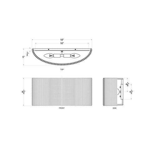 Varaluz Jacob's Ladder 2 Light Bath French Gold Model: 391B02FG