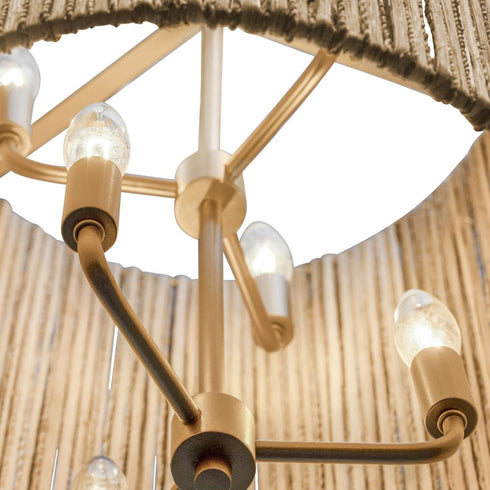 Varaluz Jacob's Ladder 6 Light Foyer French Gold Model: 391F06FG