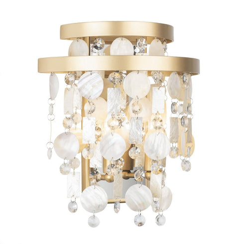 Varaluz Kalani 2 Light Sconce French Gold Model: 377W02FG