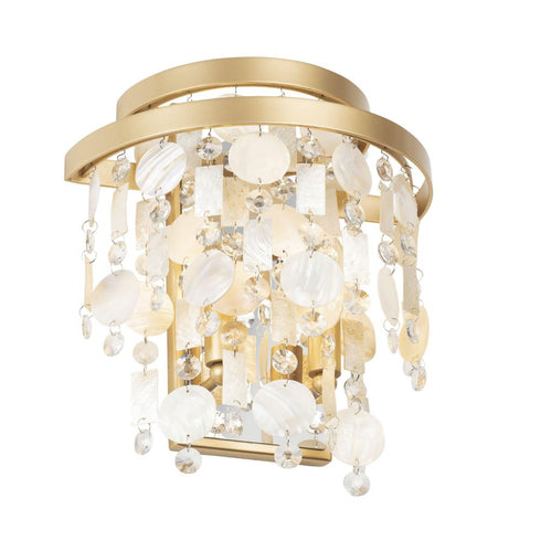 Varaluz Kalani 2 Light Sconce French Gold Model: 377W02FG