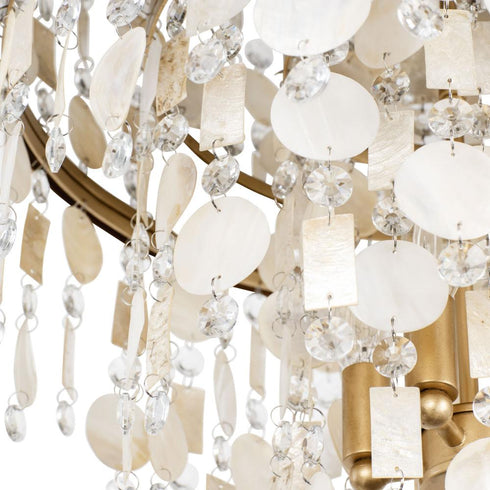 Varaluz Kalani 4 Light Semi Flush French Gold Model: 377S04FG