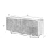 Varaluz Kalen Credenza Aged Barre Dark Brown Oak in Aged Barrel/Dark Brown Oak Finish Model: 507ST78A