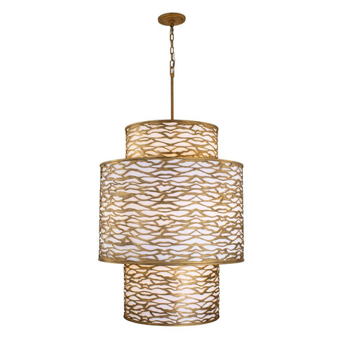 Varaluz Kato 16 Light 3 Tier Foyer Havana Gold Model: 348F16HG